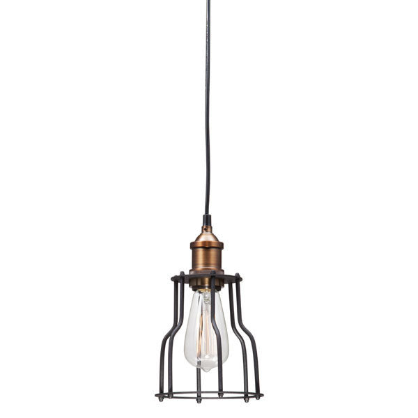 Black And Copper Metal Ceiling Lamp