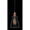Black And Copper Metal Ceiling Lamp