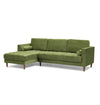 Bente Tufted Velvet Sectional Sofa - Green