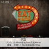 Industrial LED "Eat Here" Retro Wall Art