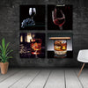 Wine and Whisky with Cigar Canvas Prints