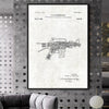 Machine Gun Patent Painting